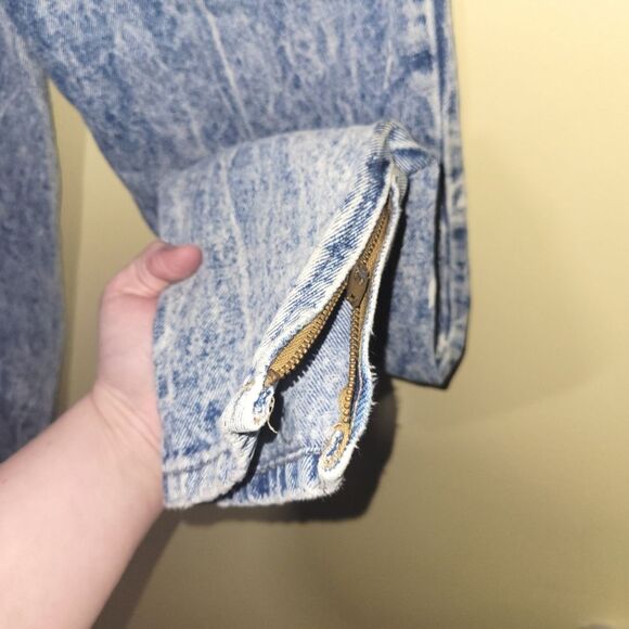 Prezzia Vintage 80s Acid Wash Zipper Jeans 3 24 - Picture 7 of 12